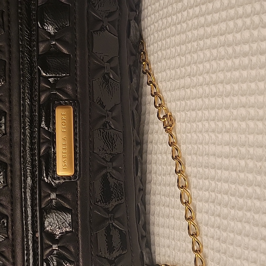 Isabella Fiore Black Evening Vintage Bag /Clutch Use